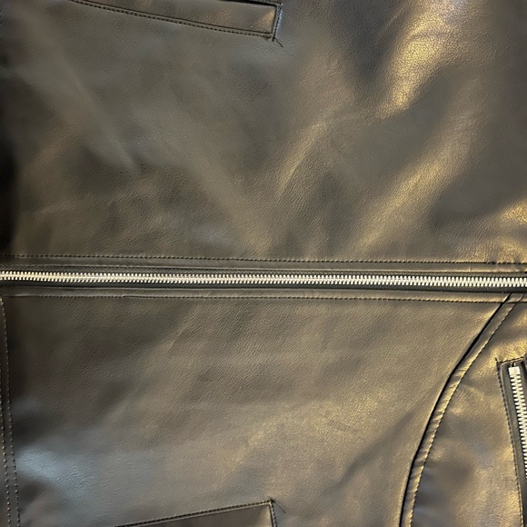 Stoosh Black Faux Leather Jacket NWOT - Picture 6 of 6